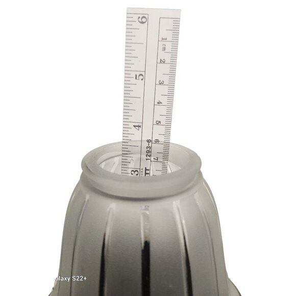 Lamp Bulb Cover, vintage frosted glass scalloped edge lamp shade replacement lig - Picture 15 of 16